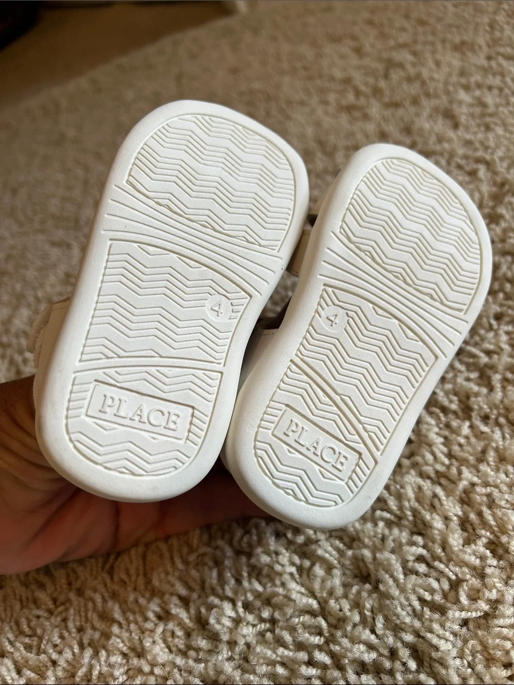 Children’s Place Girls White Fisherman Sandal NEW Sz 5